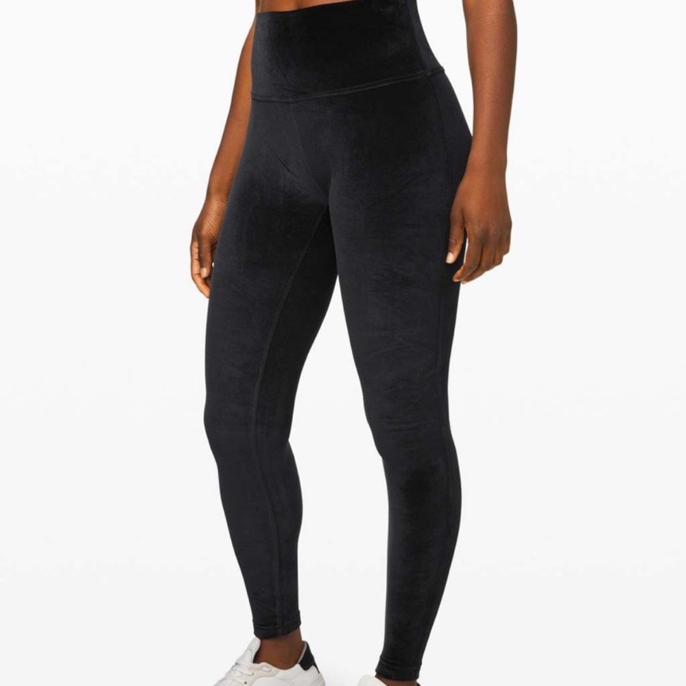 Lululemon Athletica Wunder Lounge High-Rise Velvet Leggings